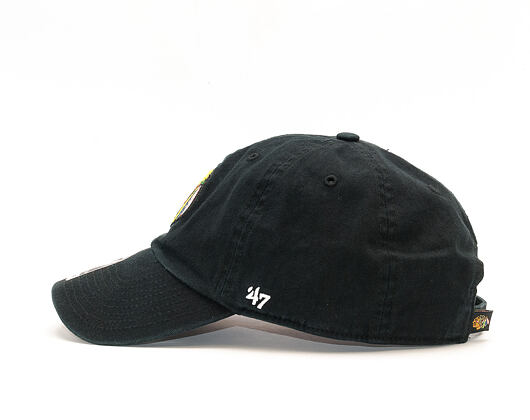 Kšiltovka 47 Brand Clean Up Chicago Blackhawks Black Strapback