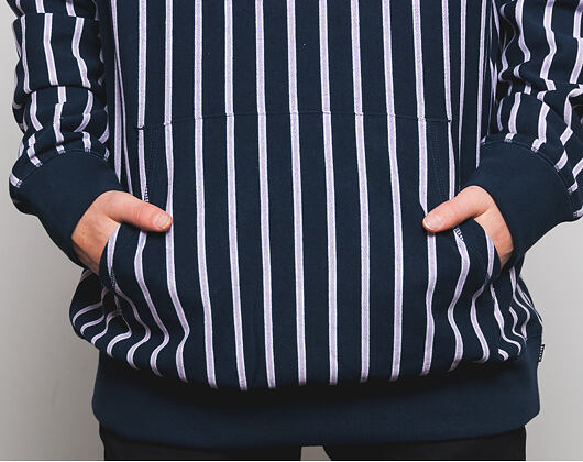 Mikina S Kapucí HUF Sutter Stripe Midnight