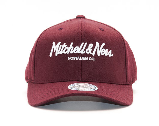 Kšiltovka Mitchell & Ness Pinscript High Crown 110 Maroon Snapback