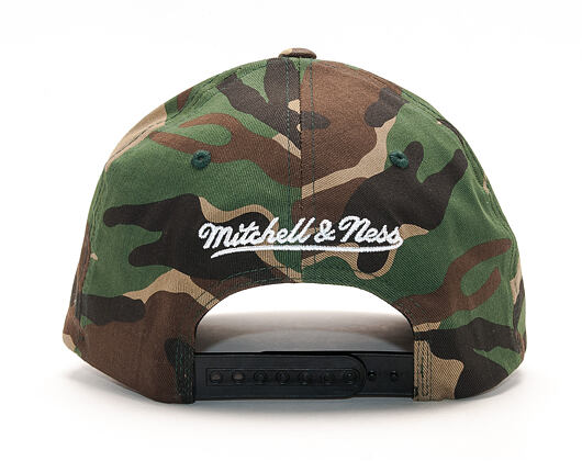 Kšiltovka Mitchell & Ness Pinscript High Crown 110 Flex-Snap Woodland Camo Snapback