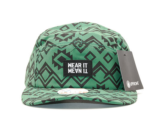 Kšiltovka UPFRONT BAGKAT 5-Panel Green Strapback