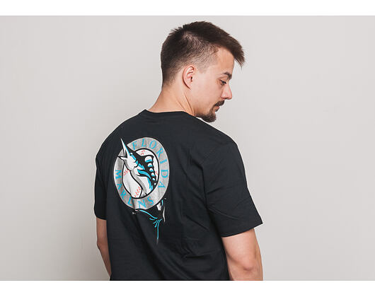 Triko New Era Coast 2 Coast Chest Tee Florida Marlins Black