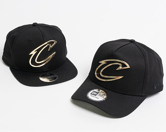 Kšiltovka New Era A Frame Metal Badge Cleveland Cavaliers 9FORTY Black/Gold Snapback