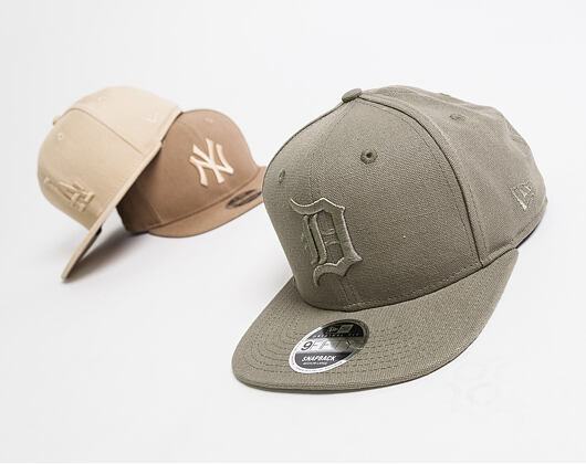 Kšiltovka New Era Original Fit Canvas Detroit Tigers 9FIFTY Khaki Snapback