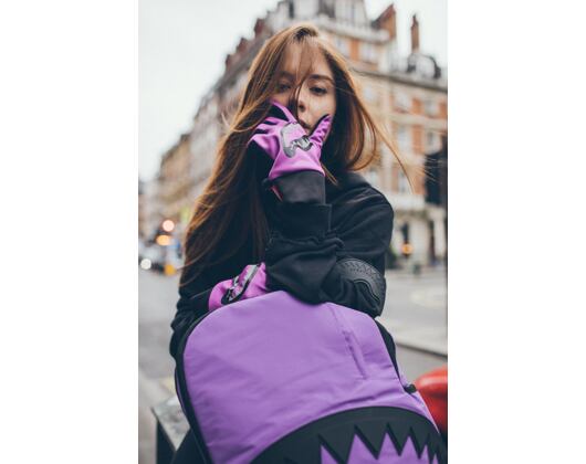 Batoh Sprayground 3M Purple Black Rubber Shark