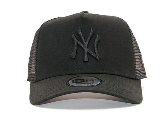 Kšiltovka New Era - MLB Clean 9FORTY Trucker - NY Yankees - Black
