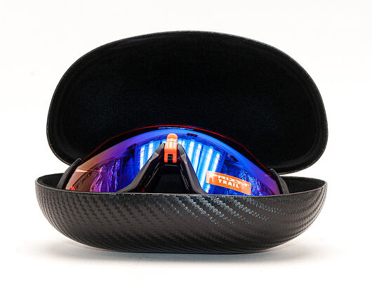 Sluneční Brýle Oakley Flight Jacket Matte Black/Neon Orange Prizm Trail OO9401-0437