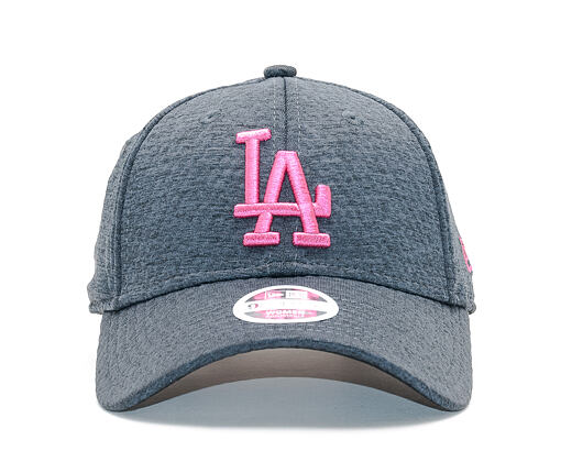 Dámská Kšiltovka New Era Jersey Essential Los Angeles Dodgers 9FORTY Black Heather/Off White Strapba