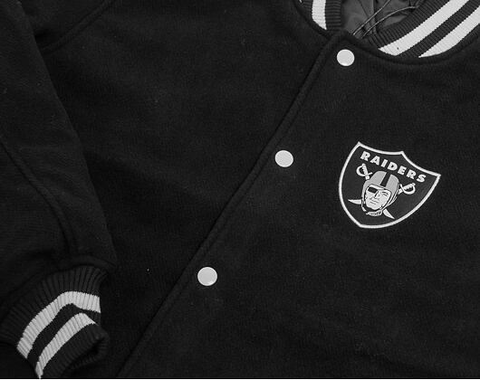 Bunda New Era Team Apparel Varsity Jacket Oakland Raiders Black