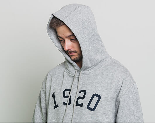Mikina S Kapucí New Era Branded Po Hoody Light Grey Heather