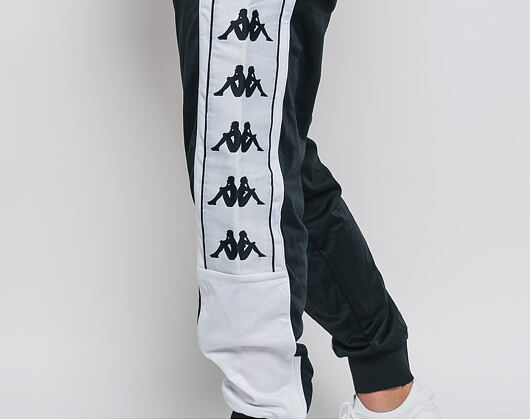 Tepláky Kappa Banda 10 Alen Black/White