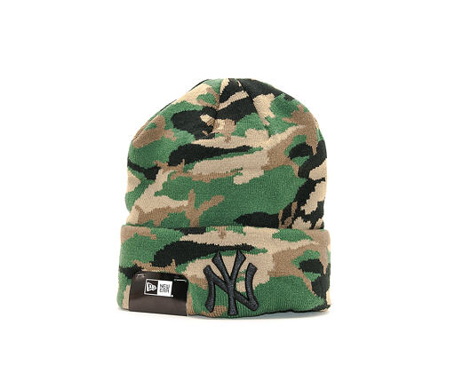 Kulich New Era Essential Camo Knit New York Yankees Woodland Camo/Black