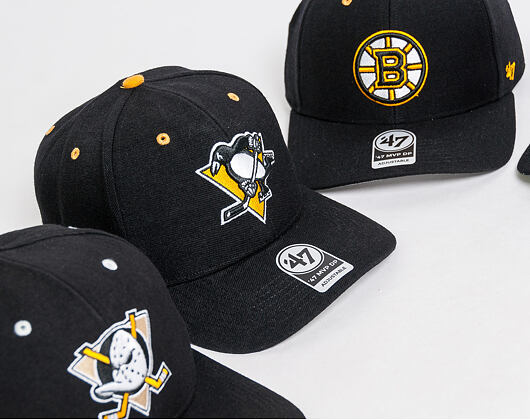 Kšiltovka 47 Brand Pittsburgh Penguins Audible MVP DP Black Strapback