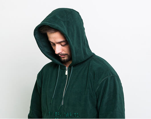 Mikina New Era Branded Cap Co. Half Zip Hoody Dark Green
