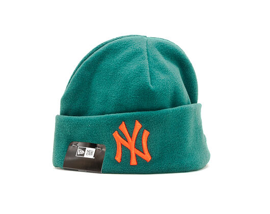 Kulich New Era New York Yankees Winter Utility Micro Fleece Cuff Dark Green/Orange