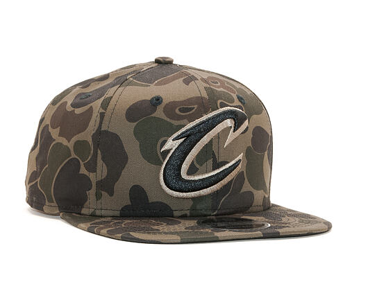 Kšiltovka New Era 9FIFTY Cleveland Cavaliers Original Fit Marine Navy Camo/Black Snapback