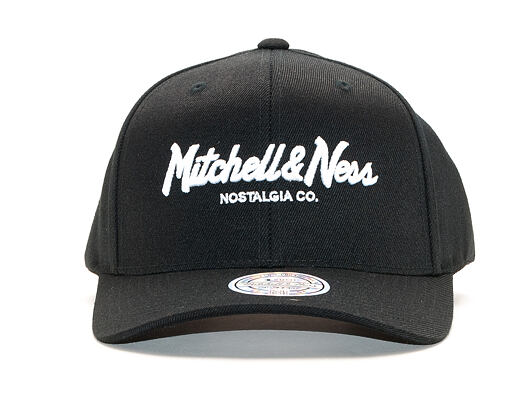 Kšiltovka Mitchell & Ness Script High Crown Black Snapback 110