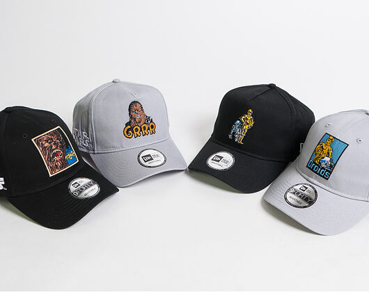 Kšiltovka New Era 9FORTY A-Frame Star Wars Chubacca Gray Snapback