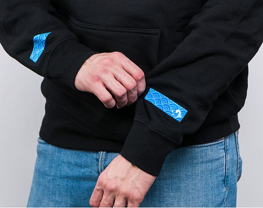 Mikina Pink Dolphin Tsunami Hoodie Black
