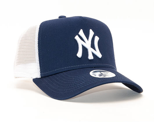 Dámská Kšiltovka New Era 9FORTY A-Frame Trucker New York Yankees Essential Navy/White Snapback