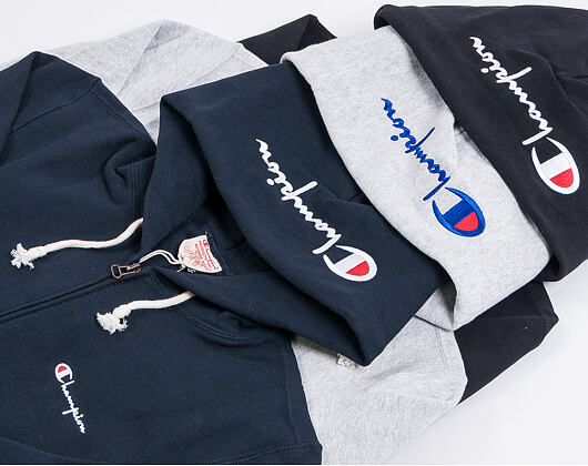 Mikina Champion Hooded Full Zip Classic Logo Navy