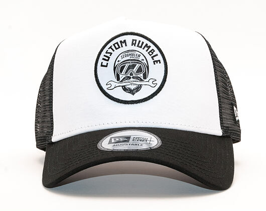 Kšiltovka New Era A-Frame Trucker Ducati Motor Logo Scrambler Patch White Snapback