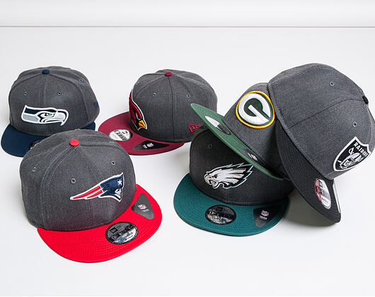 Kšiltovka New Era 9FIFTY Green Bay Packers Grey Heather/OTC Snapback
