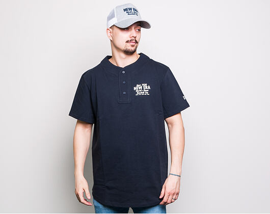 Triko New Era Heritage Script Jersey Navy