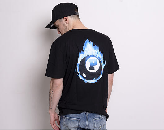 Triko Pink Dolphin 8 Ball Flame Tee Black PS119118BFBL