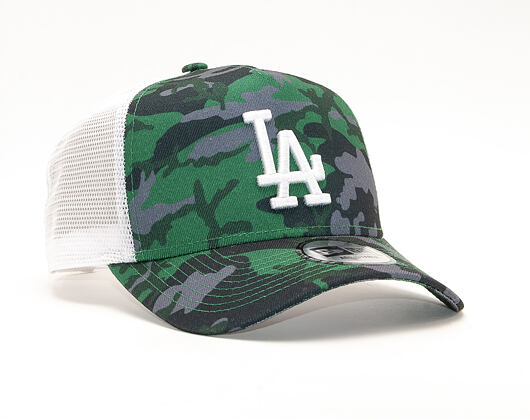 Kšiltovka New Era 9FORTY A-Frame Trucker Los Angeles Dodgers Green Camo