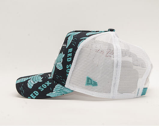 Kšiltovka New Era 9FORTY A-Frame Trucker Boston Red Sox Desert Island Navy/Black