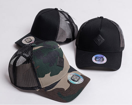 Kšiltovka STATEWEAR Fortham Trucker Cap Camo Snapback