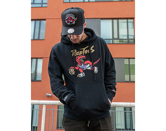 Mikina Mitchell & Ness Toronto Raptors Gold Dribble Black