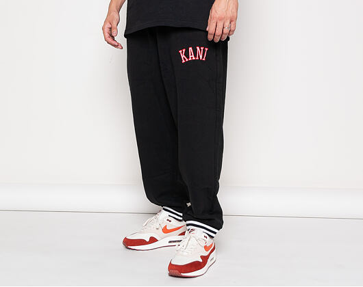 Tepláky Karl Kani College Sweatpants black/white