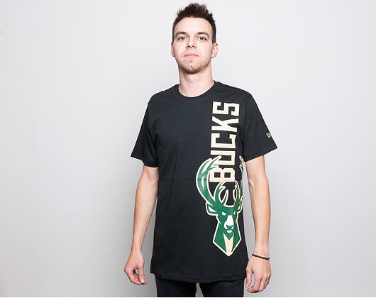 Triko New Era Team Milwaukee Bucks Black