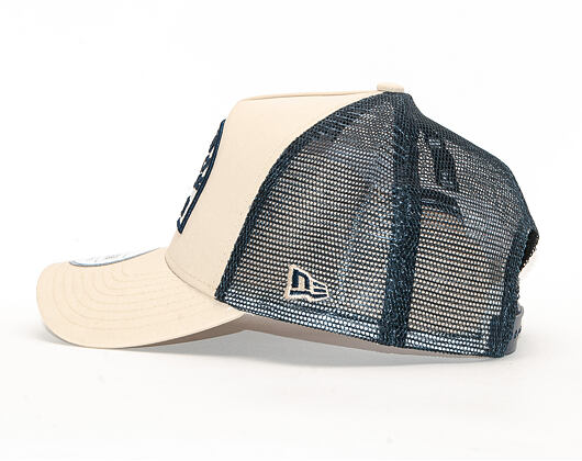 Kšiltovka New Era 9FORTY Trucker Rockbay Stone / Navy Snapback