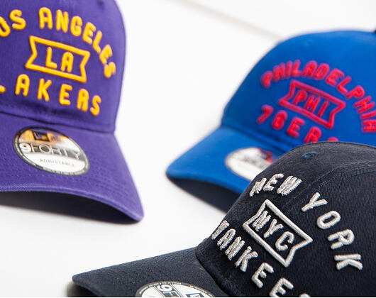 Kšiltovka New Era 9FORTY Vintage Team Front Philadelphia 76ers Team Color Strapback