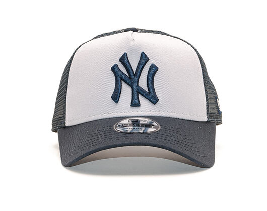 Dětská Kšiltovka New Era 9FORTY Trucker New York Yankees Youth Grey / Navy Snapback