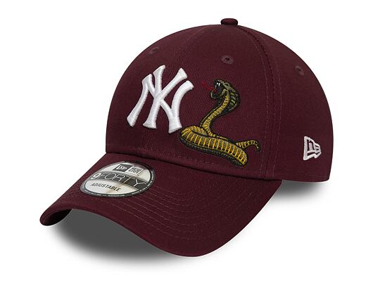 Kšiltovka New Era 9FORTY New York Yankees Twine Maroon