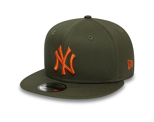 Kšiltovka New Era 9FIFTY New York Yankees League Essential New Olive/Orange