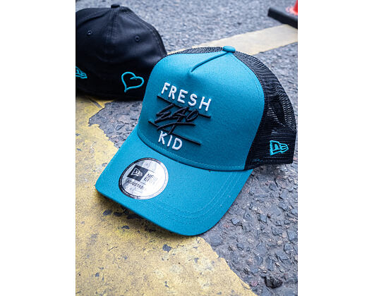 Kšiltovka New Era 9FORTY A-Frame Trucker Core Fresh Ego Kid Teal/Black