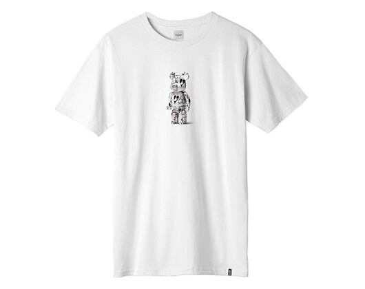 Triko HUF Phil Frost x Bearbrick White