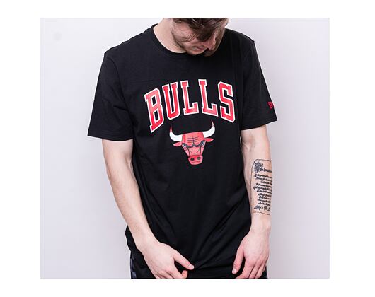 Triko New Era Essential Team Logo Tee Chicago Bulls Black