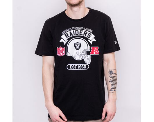 Triko New Era Oakland Raiders Graphic Helmet Tee