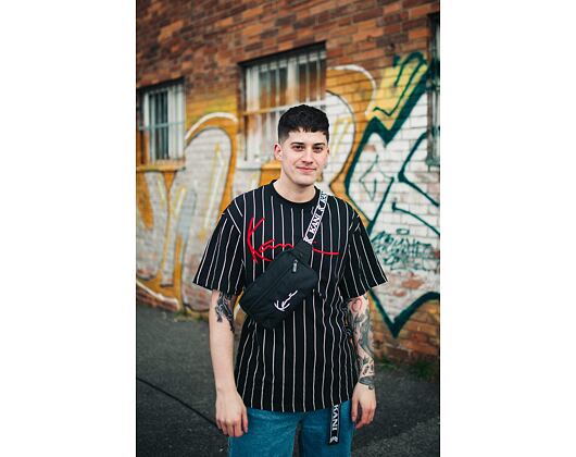 Triko Karl Kani Signature Pinscript Tee 6060587 Black/White/Red