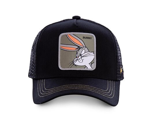 Kšiltovka Capslab - Trucker Looney Tunes - Bugs Bunny - Black