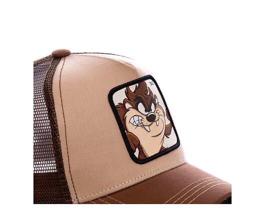 Dětská Kšiltovka Capslab - Trucker Looney Tunes - Taz - Brown YOUTH