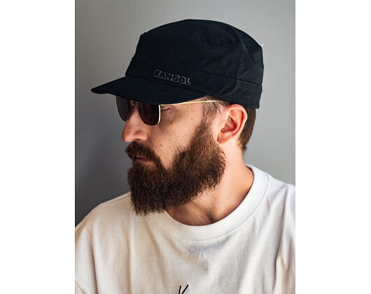 Kšiltovka Kangol - Cotton Twill Army Cap - Black