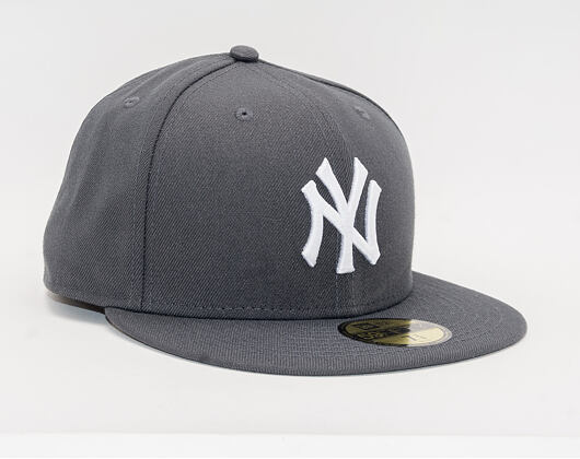 Kšiltovka New Era 59FIFTY New York Yankees League Basic Dark Grey / White