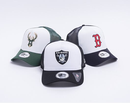 Kšiltovka New Era - NFL Color Block 9FORTY Trucker - Oakland Raiders - Team Color